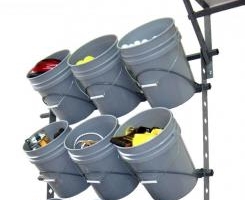 Garage Storage Bucket Rack